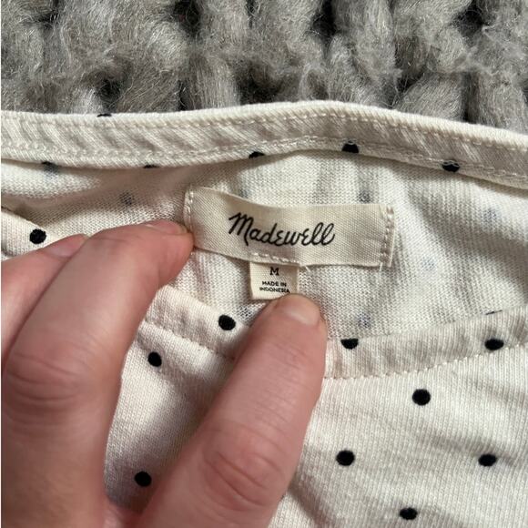 Madewell cropped polka dot tee size med - Picture 2 of 5